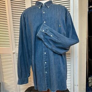 RALPH LAUREN  Size 3XL TALL  Denim Long Sleeve